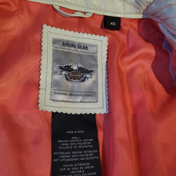 ⬇️PRICE DROP⬇️ 💜XS - RARE Harley Davidson Ladies Goatskin Riding Jacket - Picture 4 of 12